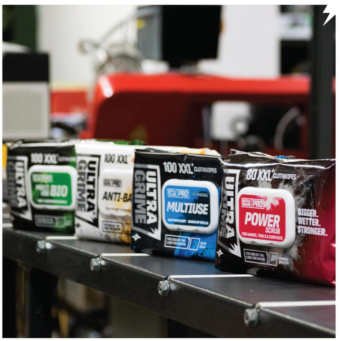 UltraGrime Power Scrub Dual Textured Strong Wipes