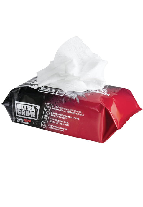 UltraGrime Power Scrub Dual Textured Strong Wipes