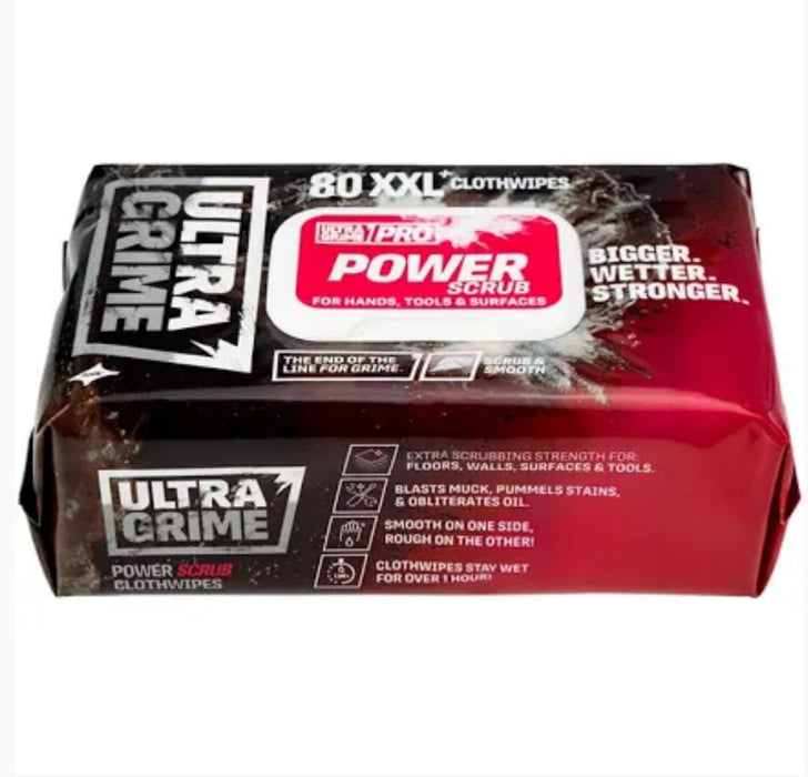 UltraGrime Power Scrub Dual Textured Strong Wipes