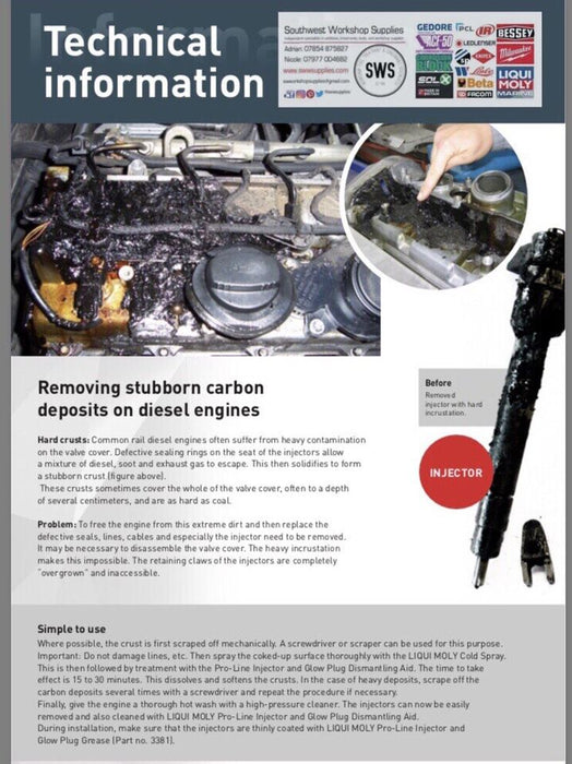 Liqui Moly Glow Plug Injector BUNDLE 3 Piece Set Kit 3379 3381 8916