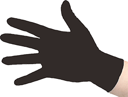 Black XL EXTRA LARGE HD Diamond Grip Nitrile Gloves 12774 GL496