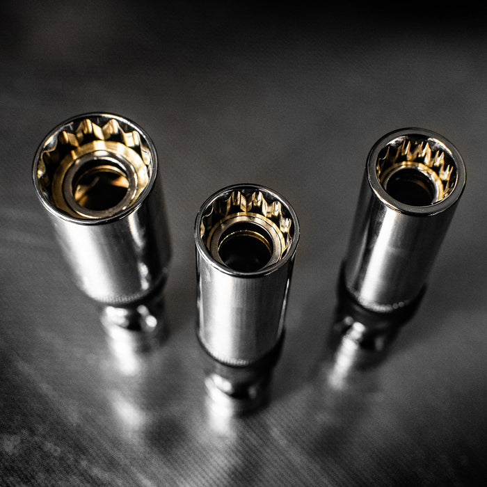 BX734-R2 BOXO 6PC 3/8" 12PT THIN WALL & MAGNETIC SWIVEL SPARK PLUG SET