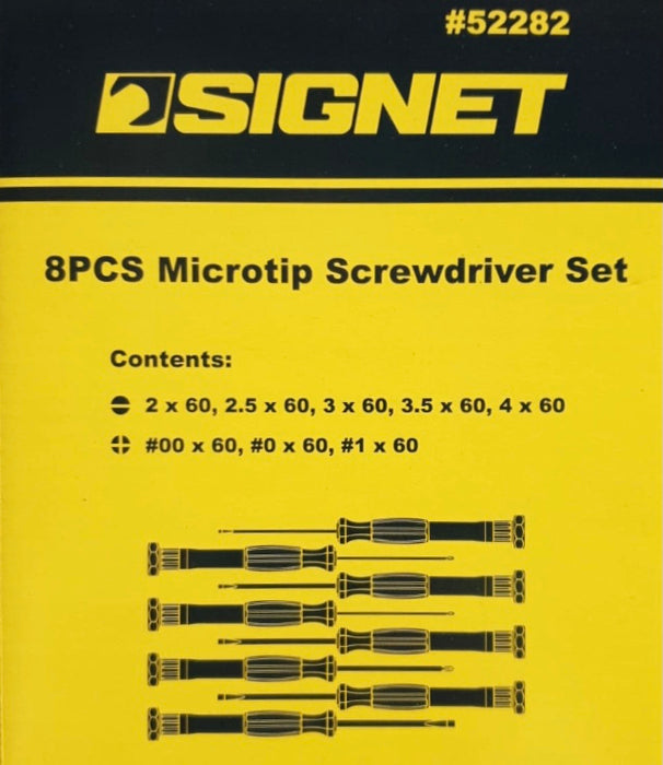 Signet 8pc Micro Tip Screwdriver Set