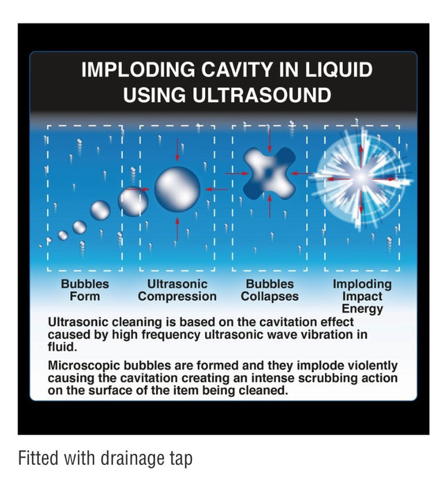 Draper 92635 Ultrasonic Cleaning Tank 9 Litre