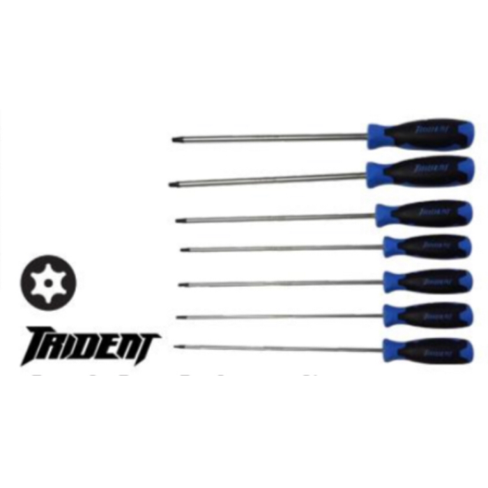 Trident Torque Pro Tamper Torx Driver 250mm x TT10 - TT40 7 Piece Set T271117