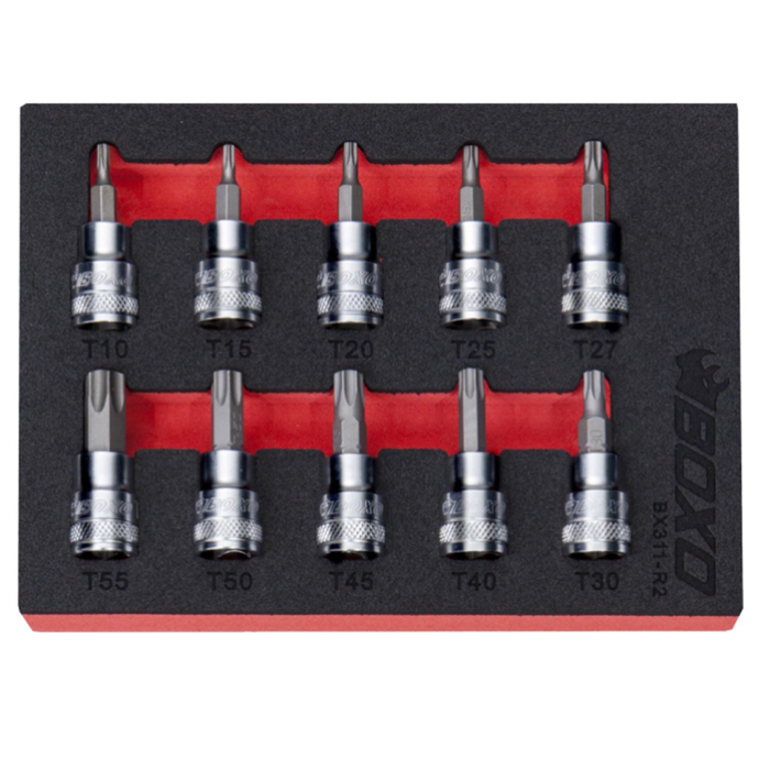 Boxo 10 Pce 3/8" Torx Bit Socket Set