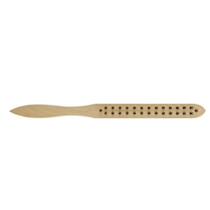 Wooden Handle Wire Brush 2 Row