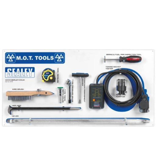 MOT Tool Board with Tools. DVSA Approved