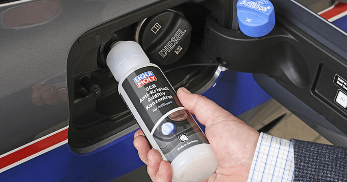 Liqui Moly AdBlue DEF Anti-Crystal Additive protecting a diesel SCR system