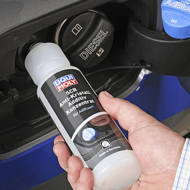 Liqui Moly AdBlue DEF Anti-Crystal Additive protecting a diesel SCR system