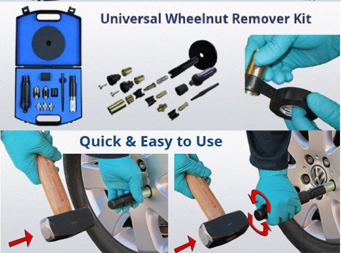 Locking Wheel Nut Remover + Replacement Parts