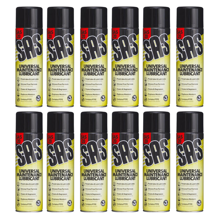 SAS Universal Maintenance Lubricant Aerosol Spray | Silicone Free PTFE Lubricant