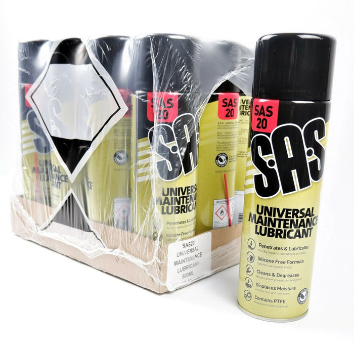 SAS Universal Maintenance Lubricant Aerosol Spray | Silicone Free PTFE Lubricant
