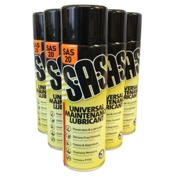 SAS Universal Maintenance Lubricant Aerosol Spray | Silicone Free PTFE Lubricant