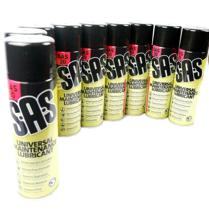 SAS Universal Maintenance Lubricant Aerosol Spray | Silicone Free PTFE Lubricant