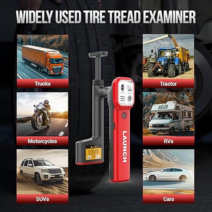 Launch Tread Master Handheld Laser Tyre Tread Depth Measurement Examiner