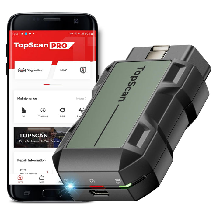 TDTOPSCANPRO TOPDON TopScan Pro Bluetooth OBD2 Diagnostic Tool (1 Year Free Subscription)