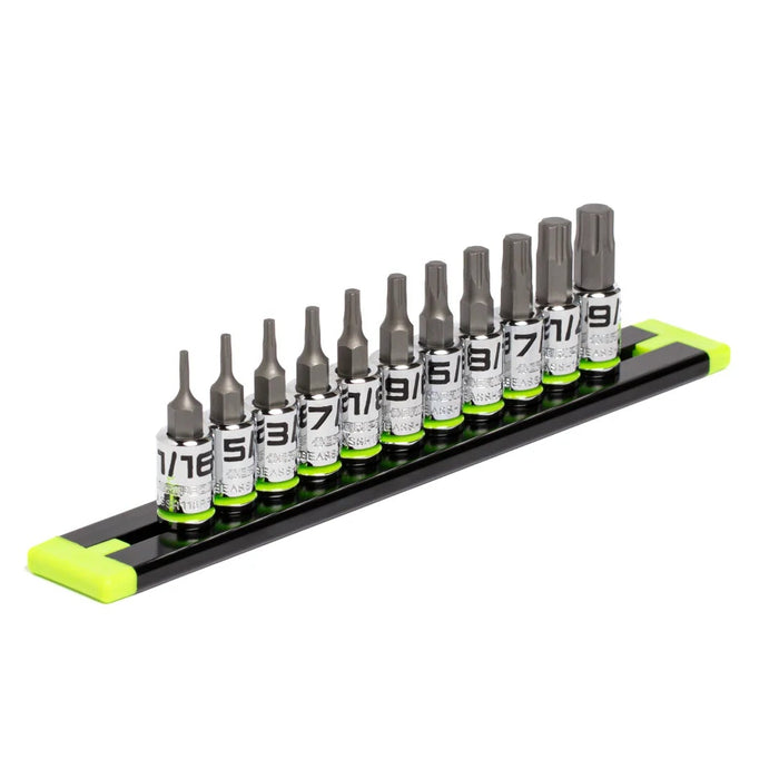 GE11ASSHSRPT GripEdge RPT Hex Driver Bit Socket Set | 1/4" Drive Short SAE I 11 Piece Set