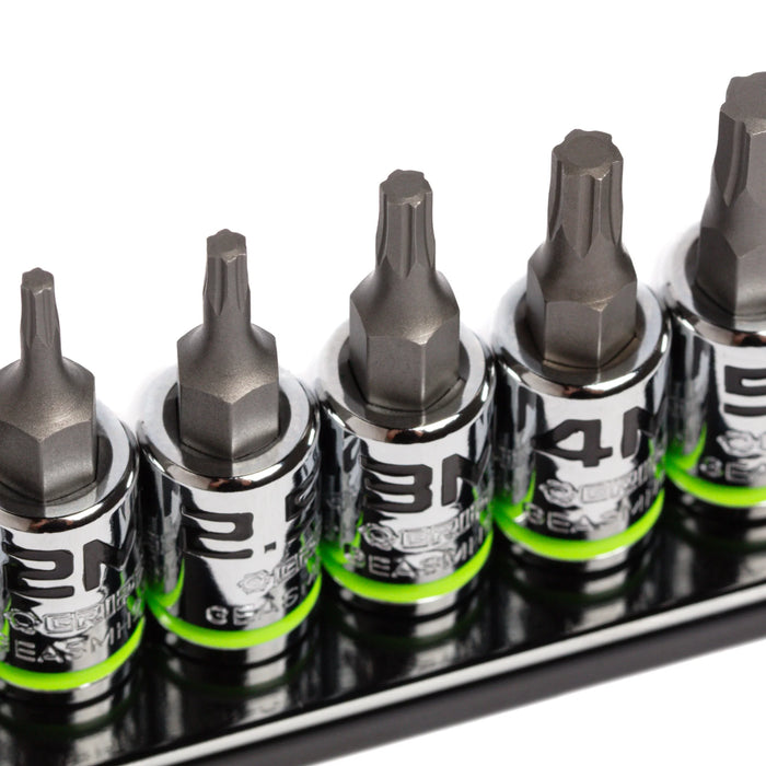 GE8ASMHSRPT GripEdge RPT Hex Driver Set  1/4'' Drive Short Metric 8 piece set