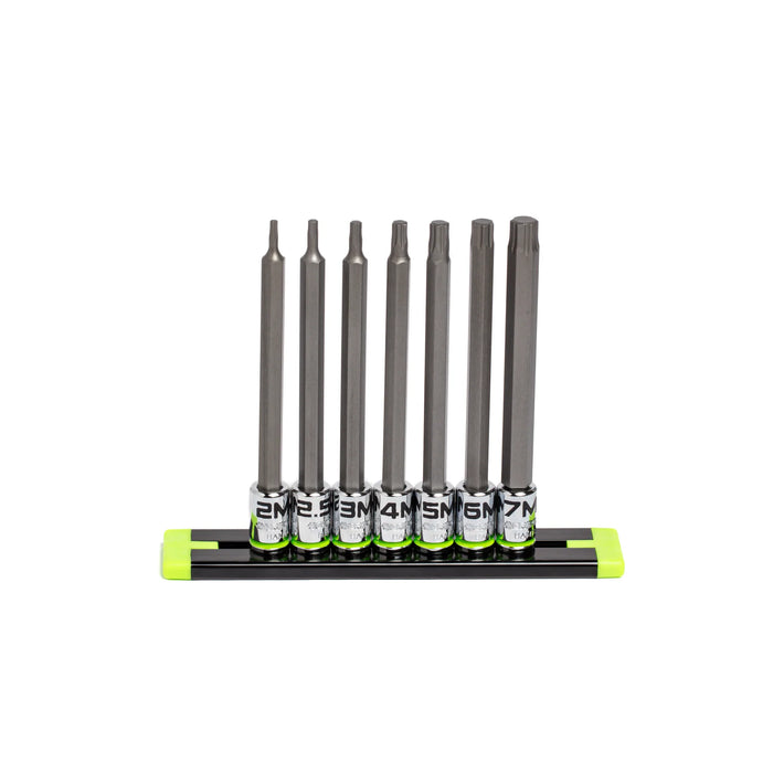 HAM7LS Grip Edge RPT Hex Driver Set 1/4'' Drive Long Metric 7 piece