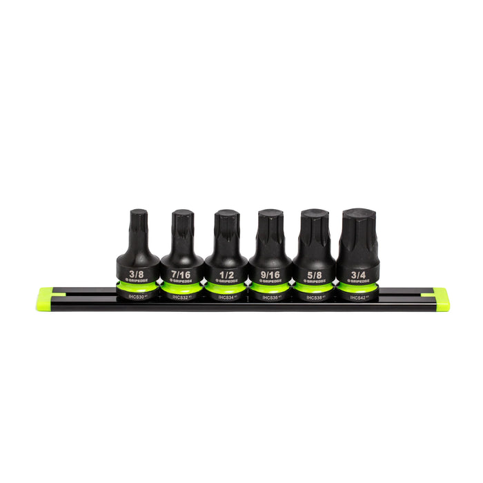 IHCS6S Grip Edge RPT Impact Hex Driver Set 1/2’’ Drive Standard SAE I 6 Piece