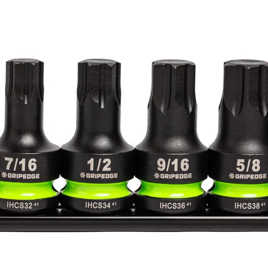 IHCS6S Grip Edge RPT Impact Hex Driver Set 1/2’’ Drive Standard SAE I 6 Piece