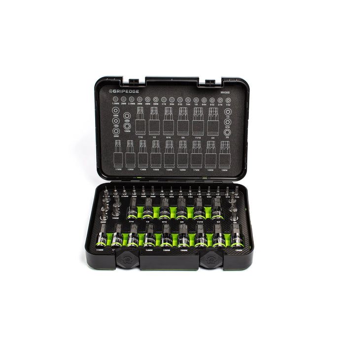 MH38S Grip Edge Master RPT Hex Bit Socket Set I 38-Pc
