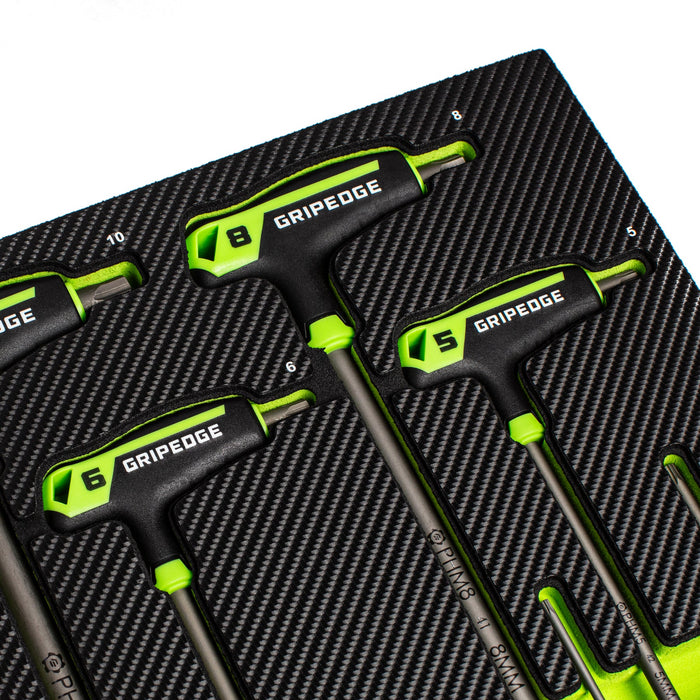 PHM8S Grip Edge RPT Hex T-Handle Driver Metric 8 Piece Set