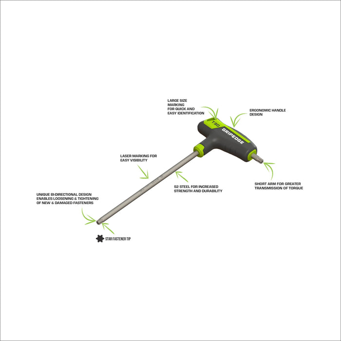PST8S Grip Edge RPT Star T-Handle Set I 8 Piece Set