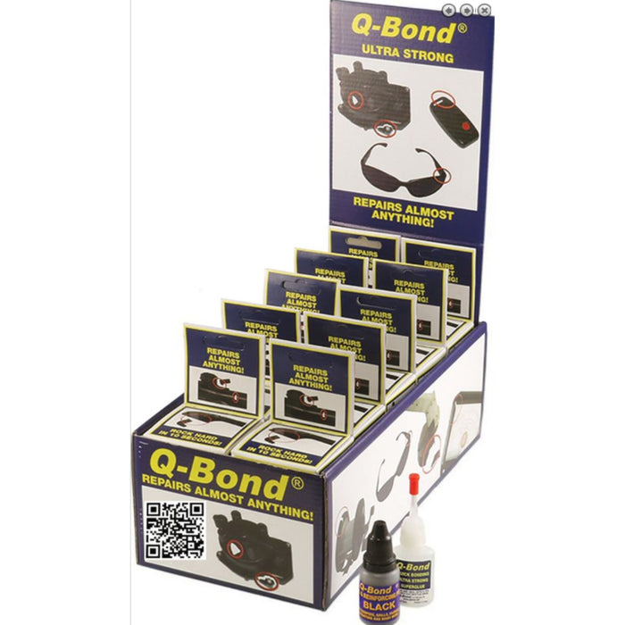 Q-Bond Quick Bonding Adhesive & Filling Powder Repair Kit – Display 10 Pack Bundle