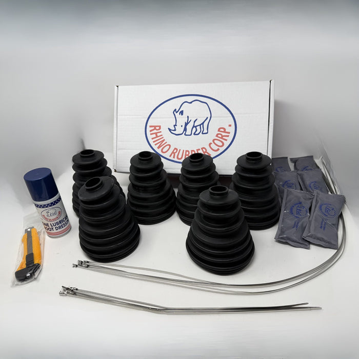 Rhino Boots Universal CV Boot Gaiter Kit LARGE Stretchy Drive Shaft Qty x6