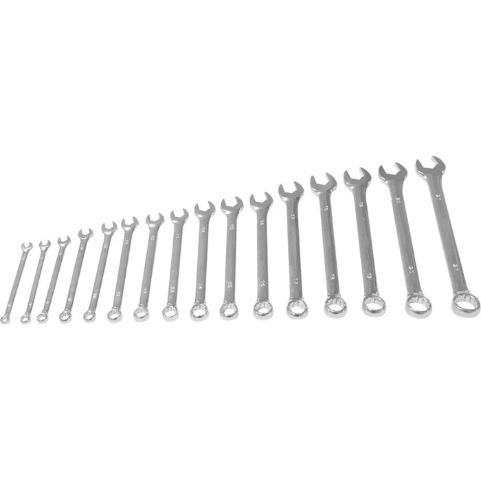 SIN-170.0003 XL Flank Spanners 6-21mm 16 Piece Powerhand Canvas Roll Extra Long Spanners PowerHand