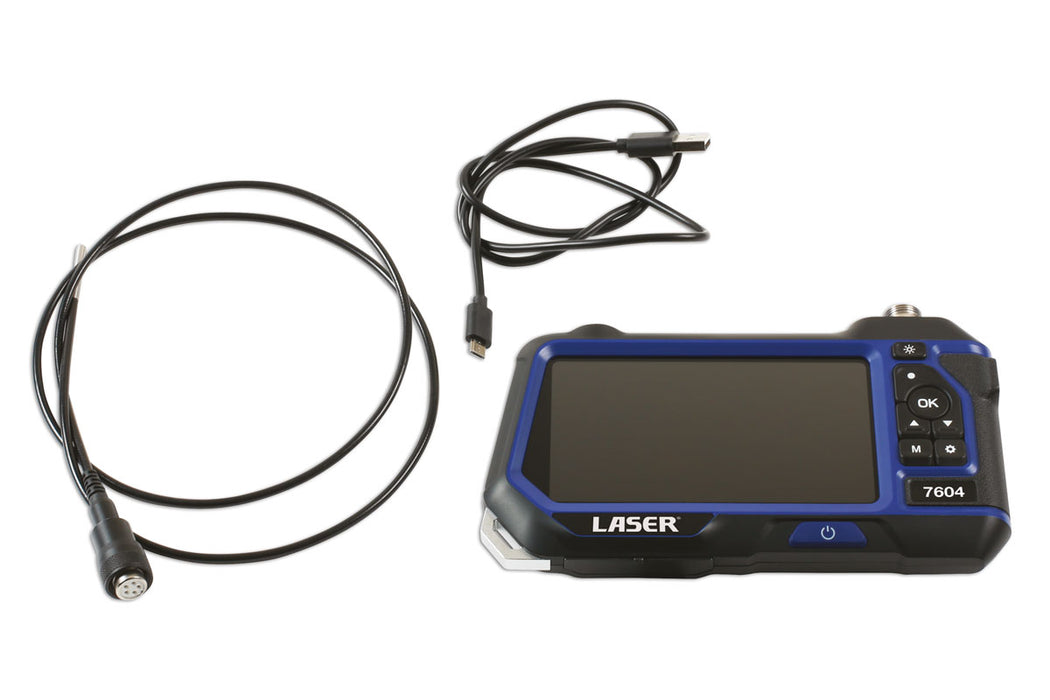 7604 Laser Portable Inspection Camera with High Resolution 5" Colour LCD Display Screen